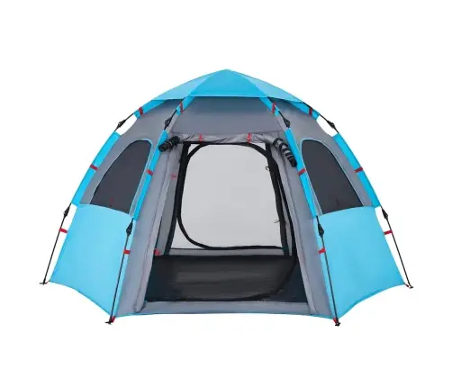 Kempinga Telts 4 Personām, Zila, Ātri Saliekama Vidaxl