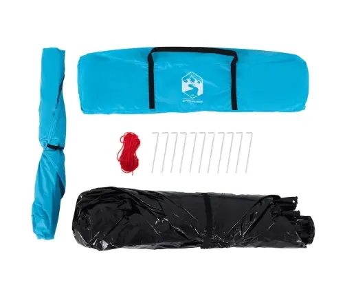 Kempinga Telts 4 Personām, Zila, Ātri Saliekama Vidaxl