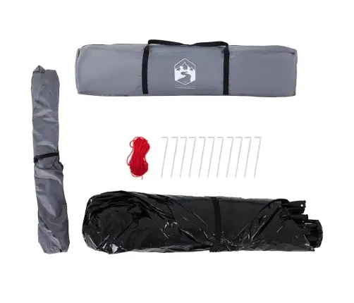 Stovyklavimo Palapinė, Pilka Ir Oranžinė, Keturvietė