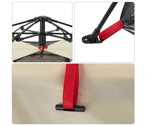 Matkatelk 4 Inimesele, Kabiin, Roheline, Kiirvabastus