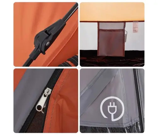 Matkatelk 4 Inimesele, Kabiin, Hall Ja Oranž, Kiirvabastus