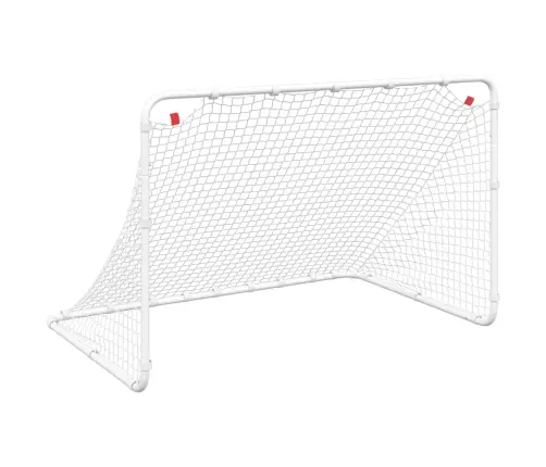 Futbola Vārti, Balti, 122X81X81 Cm, Tērauds Vidaxl