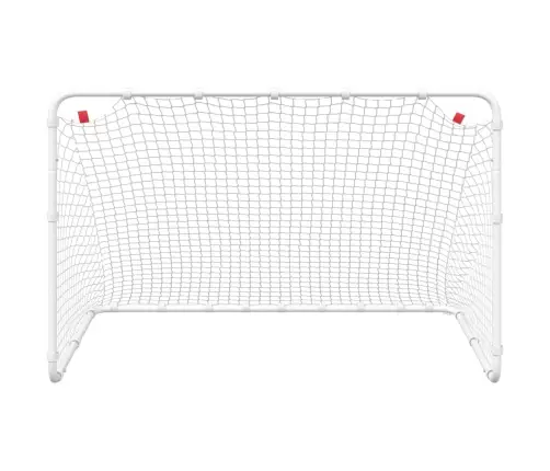 Futbola Vārti, Balti, 122X81X81 Cm, Tērauds Vidaxl