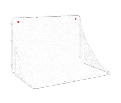 Futbola Vārti, Balti, 122X81X81 Cm, Tērauds Vidaxl