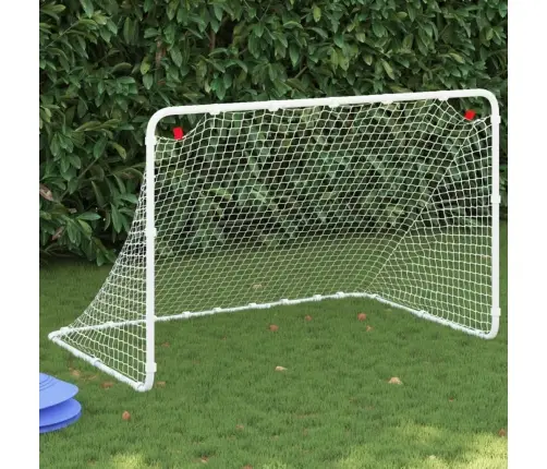 Futbola Vārti, Balti, 122X81X81 Cm, Tērauds Vidaxl