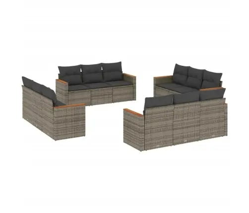 12-Osaline Aiadiivani Komplekt Patjadega, Hall, Polürotang