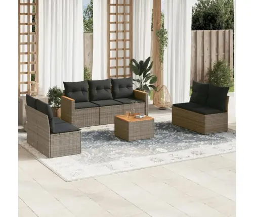 8-Osaline Aiadiivani Komplekt Patjadega, Hall, Polürotang