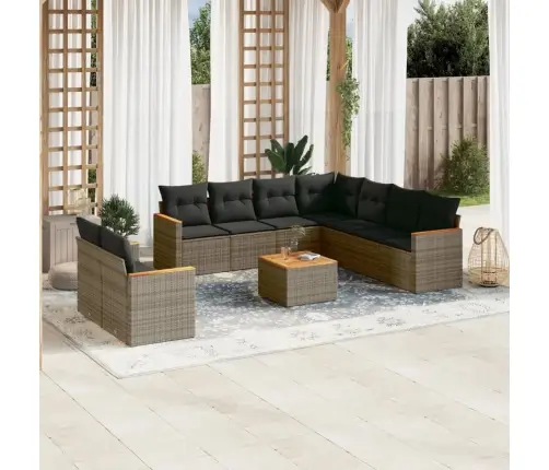 10-Osaline Aiadiivani Komplekt Patjadega, Hall, Polürotang