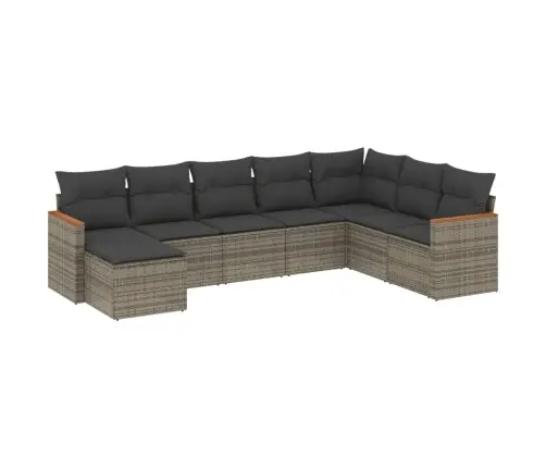 8-Osaline Aiadiivani Komplekt Patjadega, Hall, Polürotang