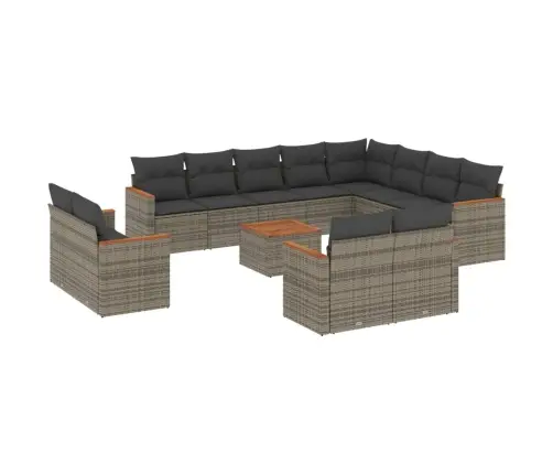 13-Osaline Aiadiivani Komplekt Patjadega, Hall, Polürotang