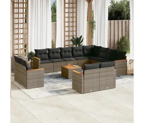 13-Osaline Aiadiivani Komplekt Patjadega, Hall, Polürotang