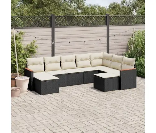 9-Osaline Aiadiivani Komplekt Patjadega, Must, Polürotang