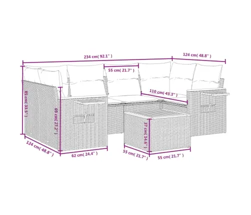 7-Daļīgs Dārza Dīvāna Komplekts Ar Matračiem, Melna Pe Vidaxl 7-Daļīgs Dārza Dīvāna Komplekts Ar Matračiem, Melna Pe Vidaxl
