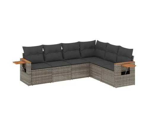 6-Osaline Aiadiivani Komplekt Patjadega, Hall, Polürotang