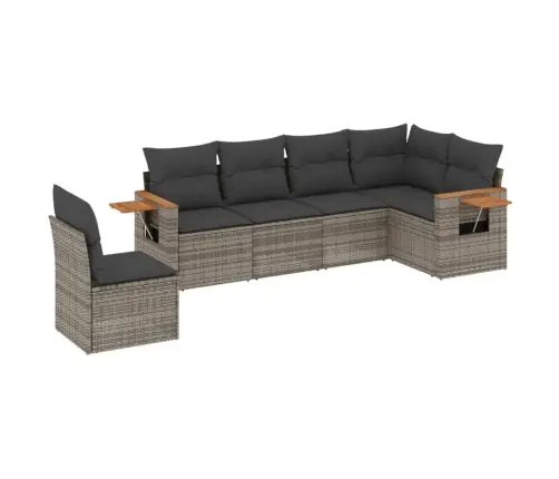 6-Osaline Aiadiivani Komplekt Patjadega, Hall, Polürotang