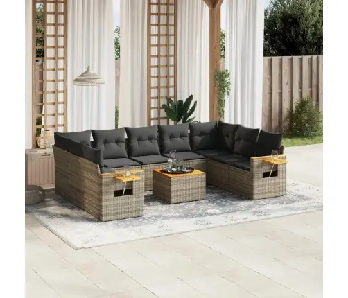 10-Osaline Aiadiivani Komplekt Patjadega, Hall, Polürotang