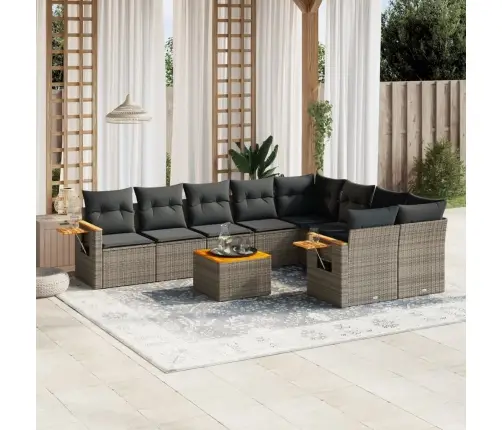 10-Osaline Aiadiivani Komplekt Patjadega, Hall, Polürotang