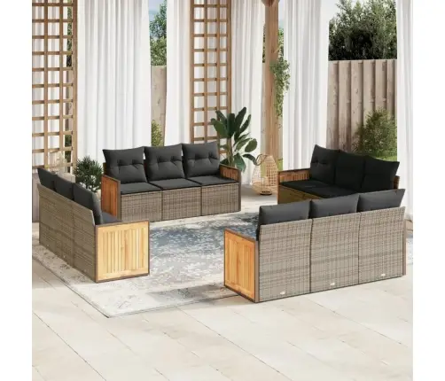 12-Osaline Aiadiivani Komplekt Patjadega, Hall, Polürotang