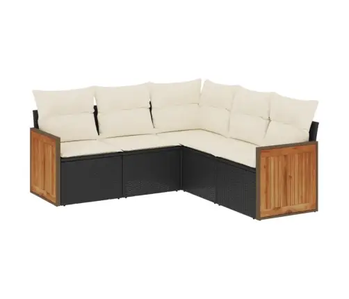 5-Daļīgs Dārza Dīvāna Komplekts Ar Matračiem, Pe Rotangpalma Vidaxl 5-Daļīgs Dārza Dīvāna Komplekts Ar Matračiem, Pe Rotangpalma Vidaxl