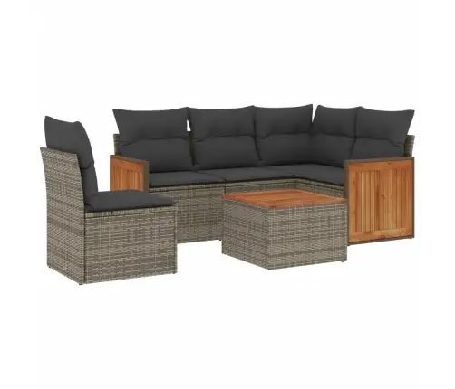 6-Osaline Aiadiivani Komplekt Patjadega, Hall, Polürotang