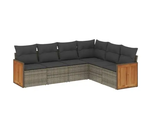 6-Osaline Aiadiivani Komplekt Patjadega, Hall, Polürotang