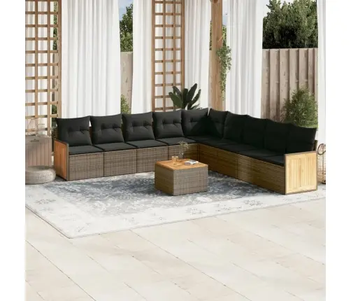 10-Osaline Aiadiivani Komplekt Patjadega, Hall, Polürotang