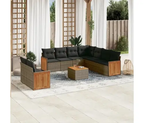 10-Osaline Aiadiivani Komplekt Patjadega, Hall, Polürotang