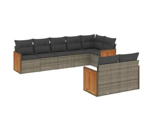 8-Osaline Aiadiivani Komplekt Patjadega, Hall, Polürotang