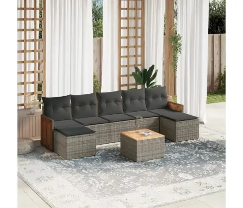 8-Osaline Aiadiivani Komplekt Patjadega, Hall, Polürotang