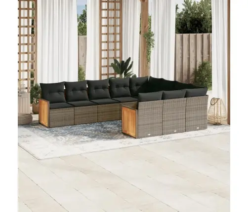 10-Osaline Aiadiivani Komplekt Patjadega, Hall, Polürotang