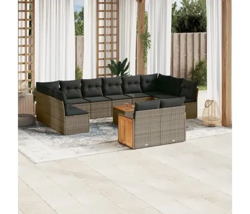 13-Osaline Aiadiivani Komplekt Patjadega, Hall, Polürotang