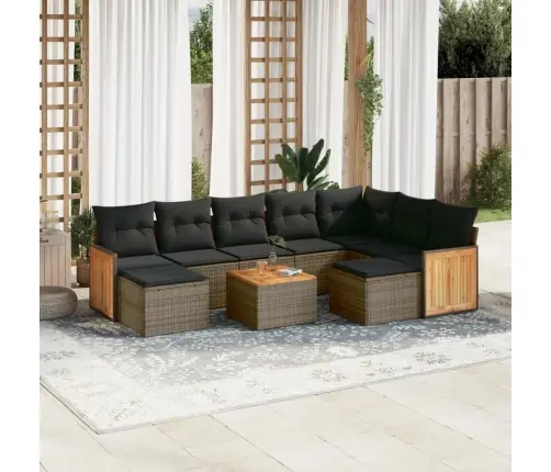 10-Osaline Aiadiivani Komplekt Patjadega, Hall, Polürotang