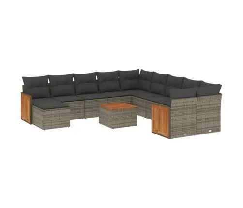 12-Osaline Aiadiivani Komplekt Patjadega, Hall, Polürotang