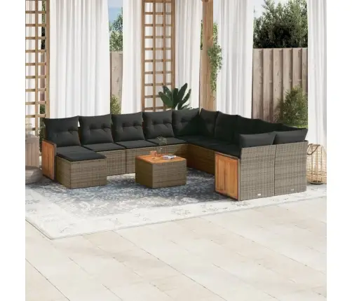 12-Osaline Aiadiivani Komplekt Patjadega, Hall, Polürotang