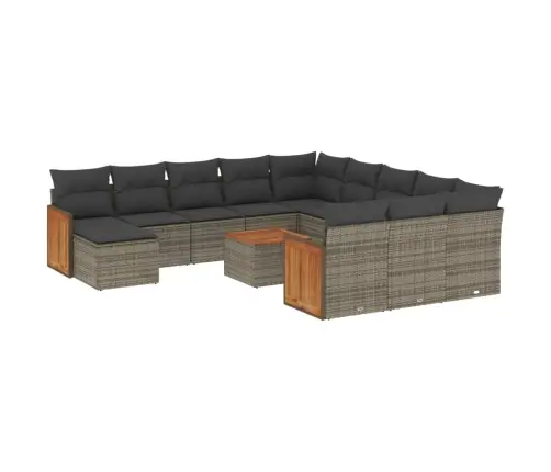 13-Osaline Aiadiivani Komplekt Patjadega, Hall, Polürotang