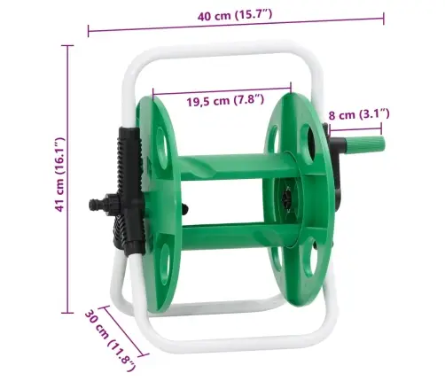 Vabalt Seisev Voolikurull, Roheline, 45 M Voolikule