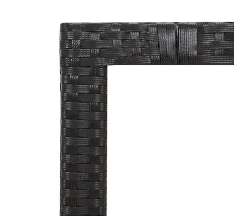 5-Osaline Aiamööbli Komplekt Patjadega, Must, Polürotang