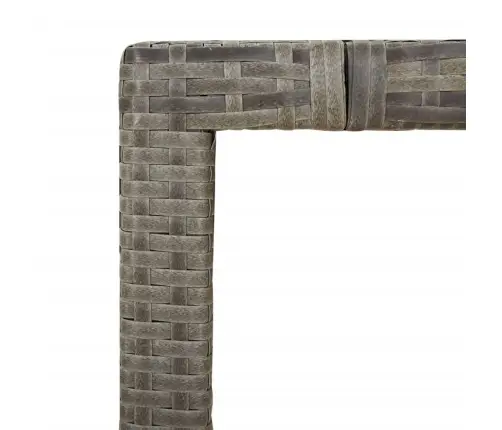 9-Osaline Aiamööbli Komplekt Patjadega, Hall, Polürotang