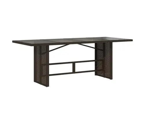 Sodo Komplektas Su Pagalvėlėmis, 9 Dalių, Rudas, Poliratanas