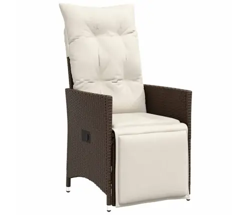 Sodo Komplektas Su Pagalvėlėmis, 9 Dalių, Rudas, Poliratanas