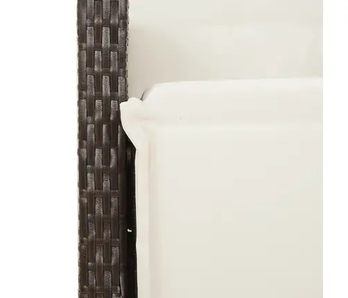 Sodo Komplektas Su Pagalvėlėmis, 9 Dalių, Rudas, Poliratanas