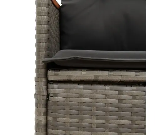 5-Osaline Aiamööbli Komplekt Patjadega, Hall, Polürotang