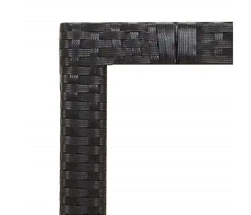 Bistro Komplektas Su Pagalvėlėmis, 3 Dalių, Juodas, Poliratanas