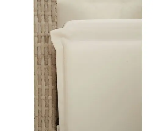 7-Osaline Aia Bistrookomplekt Patjadega, Beež, Polürotang