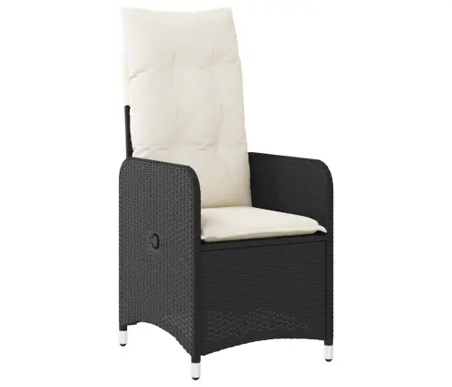 3-Osaline Aia Bistrookomplekt Patjadega, Must, Polürotang