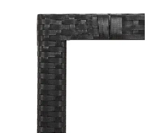 3-Osaline Aia Bistrookomplekt Patjadega, Must, Polürotang