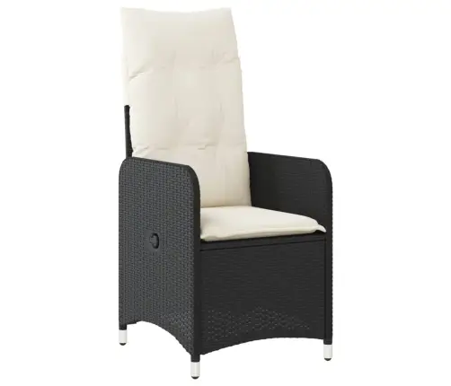 5-Osaline Aia Bistrookomplekt Patjadega, Must, Polürotang