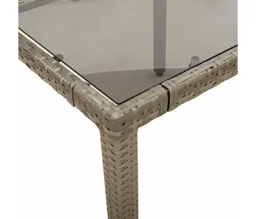 5-Daļīgs Bistro Mēbeļu Komplekts, Matrači, Pelēks Pe Vidaxl