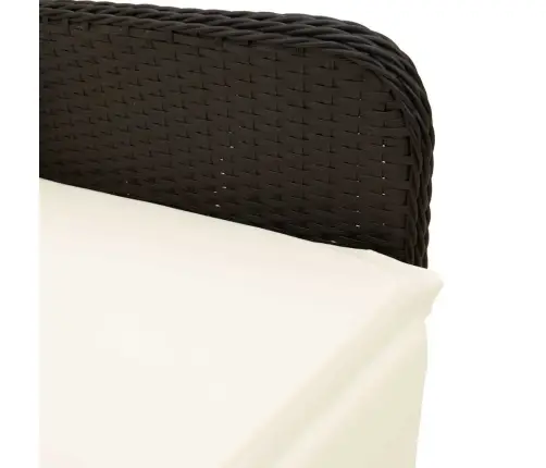 3-Osaline Aia Bistrookomplekt Patjadega, Must, Polürotang