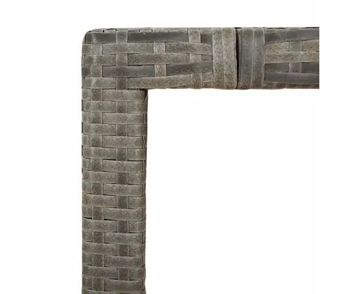 5-Osaline Aia Bistrookomplekt Patjadega, Hall, Polürotang